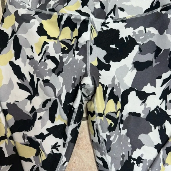 Balance Collection Yellow:Black Capri Cropped High Rise Leggings - Picture 5 of 8